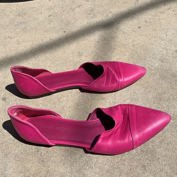 Jenni Kayne Pink Leather D’orsay Flats - Picture 6 of 14